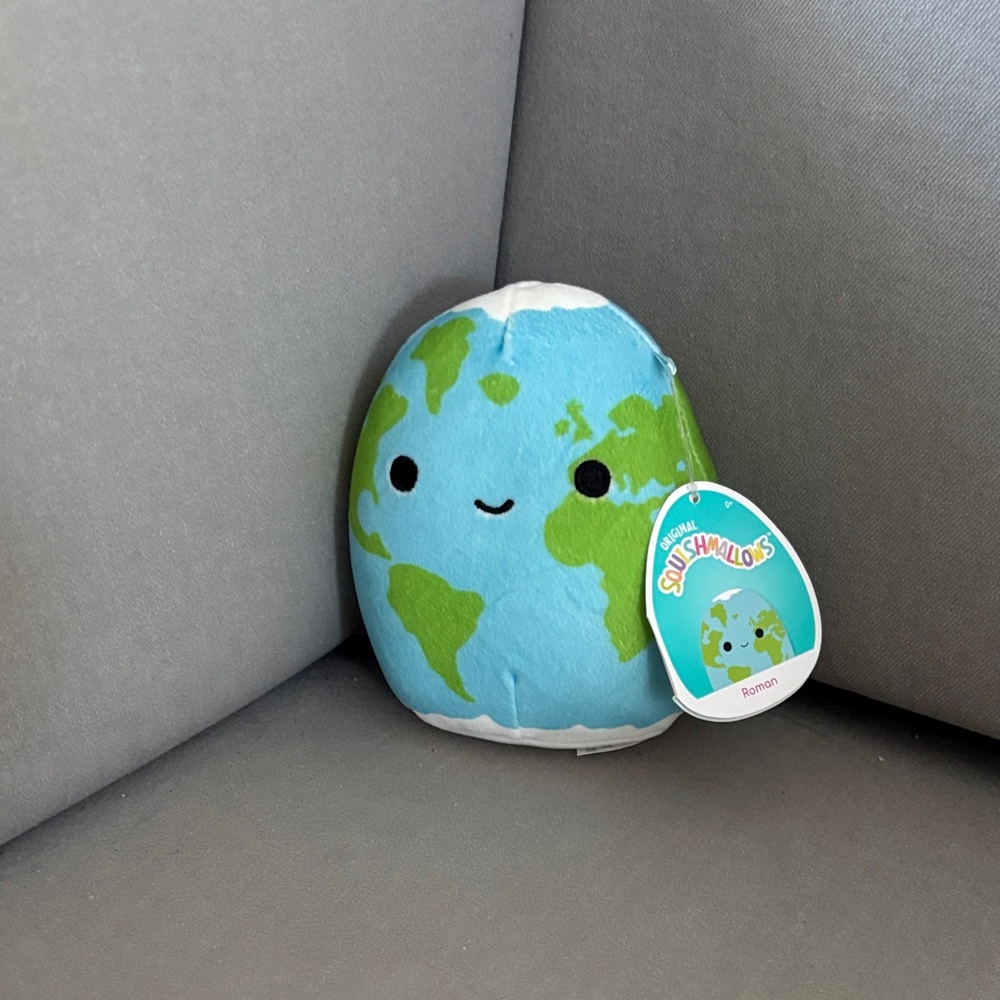 Squishmallows Blue and Green Earth Plush